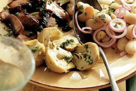 Italiaanse witte-bonensalade