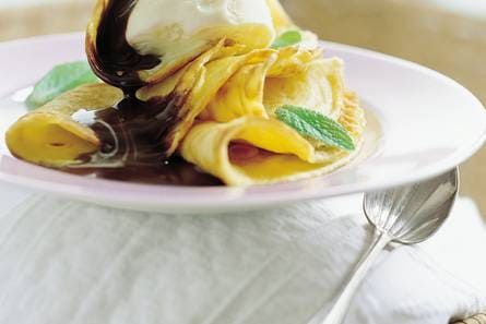 Vlaamse pannenkoekjes met ijs