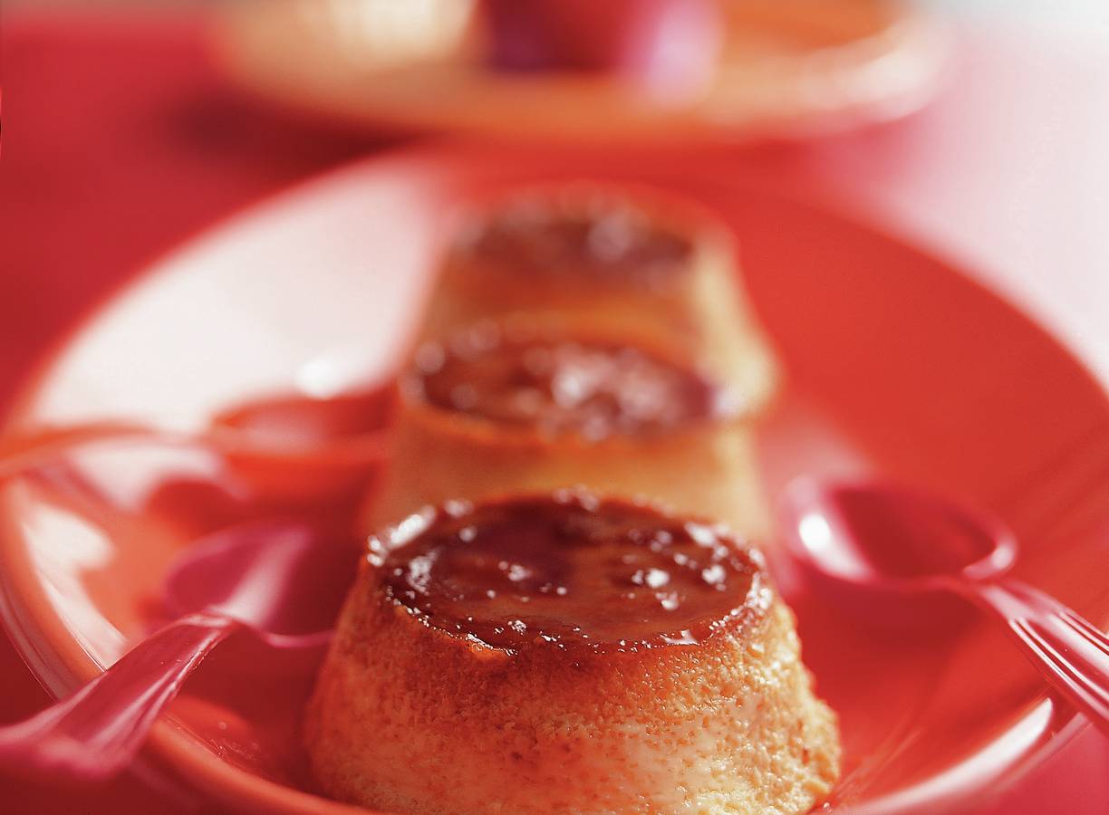 Gebakken room-karamelpuddinkjes