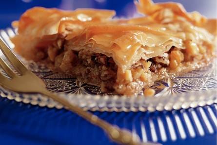 Baklava (noten-bladerdeeggebak)
