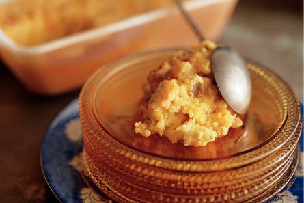 Gebakken rijstpudding met saffraan
