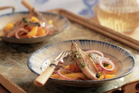 Gegrilde sardines met paprika