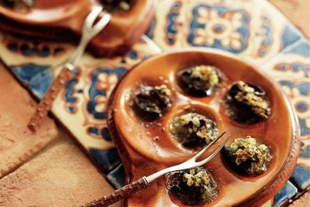 Slakken met oregano