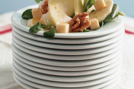 Salade met appel en abdijkaas