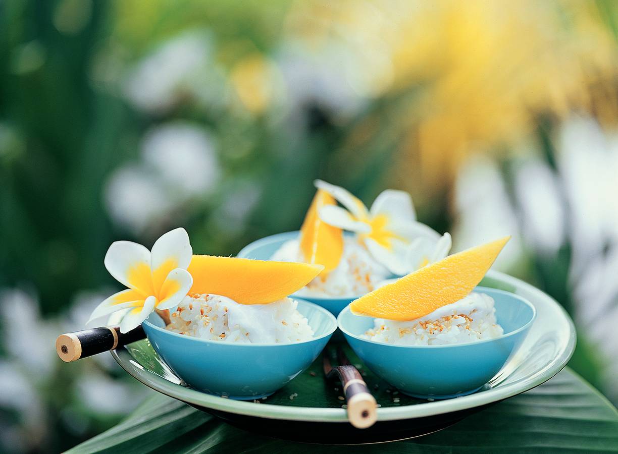 Kokosrijst met mango