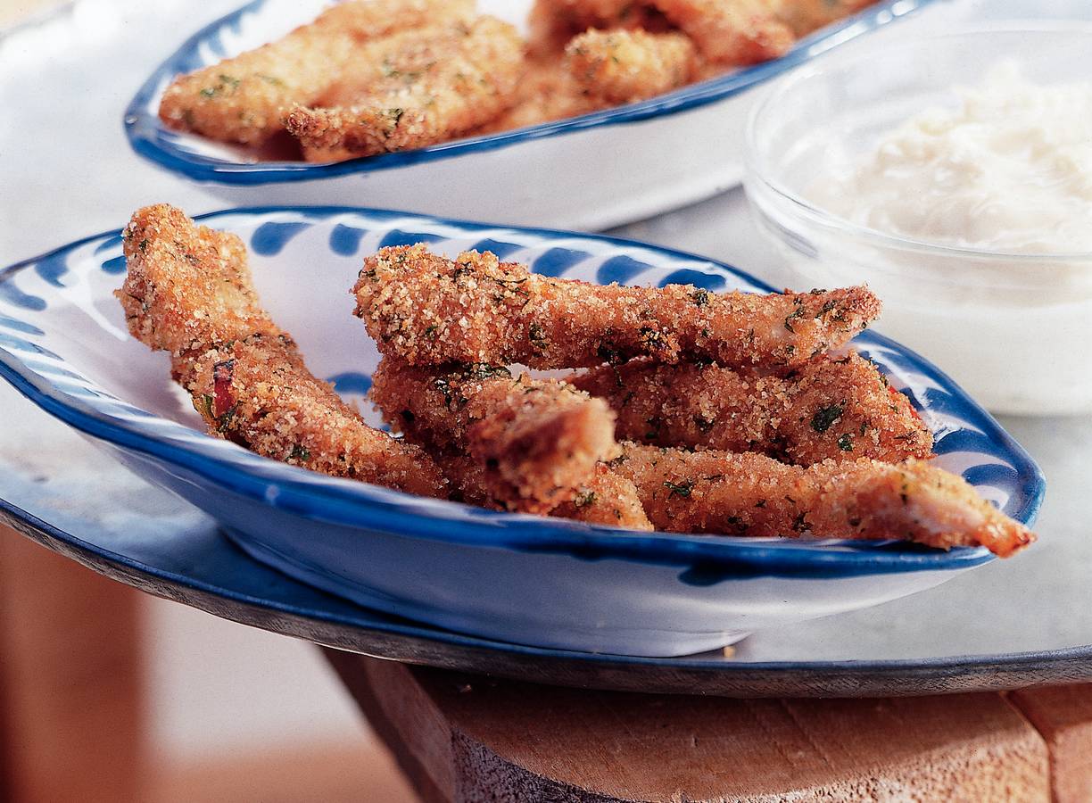 Kipreepjes met aïoli