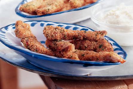 Kipreepjes met aïoli