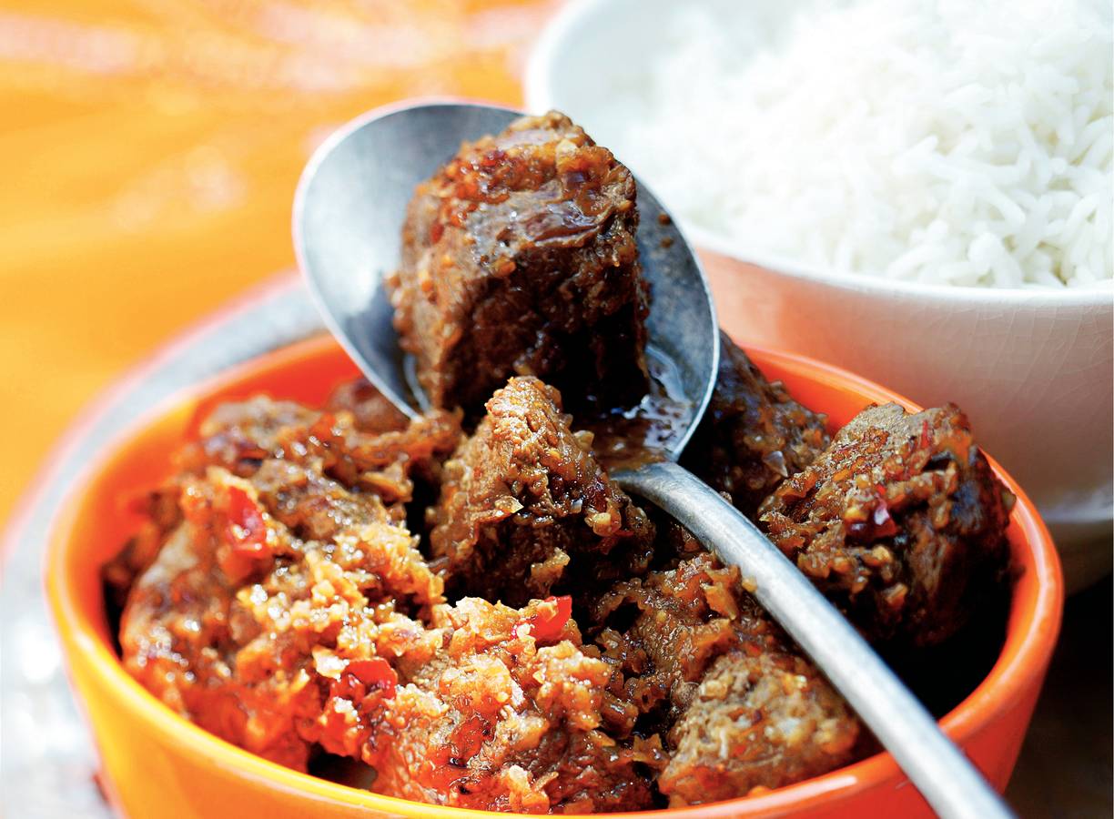 Zoetzure curry met eend