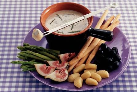 Gorgonzolafondue met mascarpone