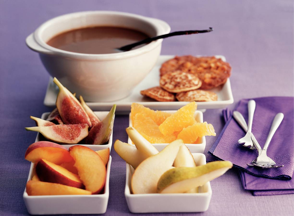 Butterscotchfondue met vanille