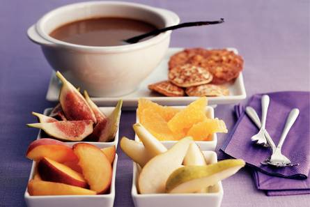 Butterscotchfondue met vanille