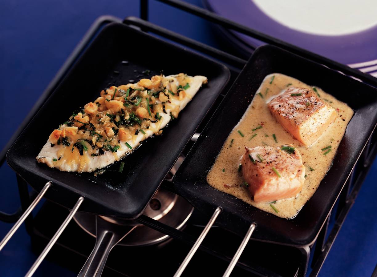 Zalm in limoen-roomsaus
