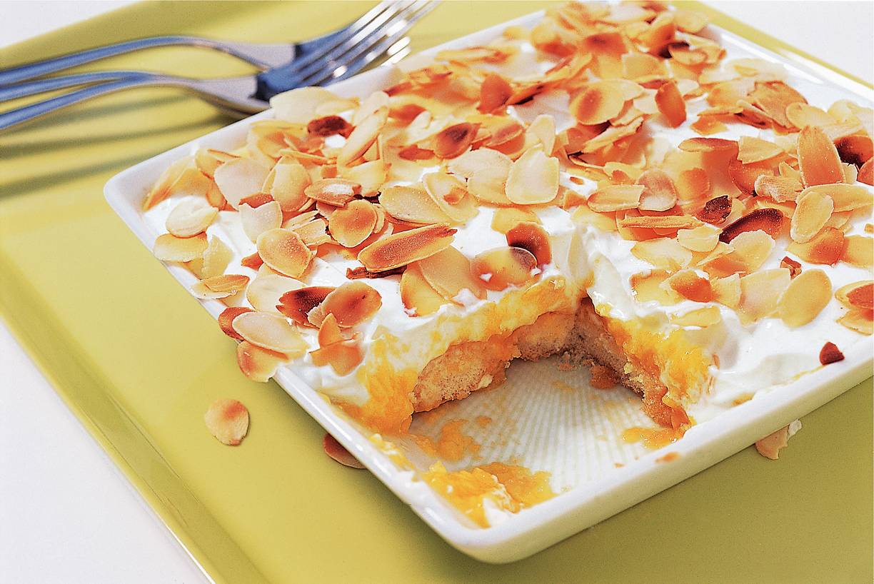 Tropische mangotiramisu
