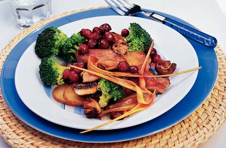 Varkensfilet met cranberrysaus