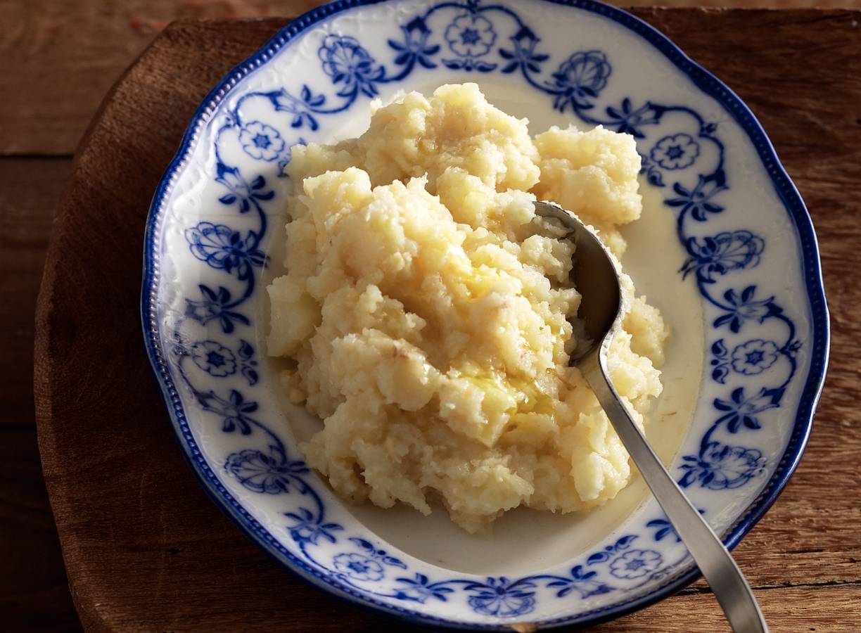 Knolselderij met oude kaas en truffelolie