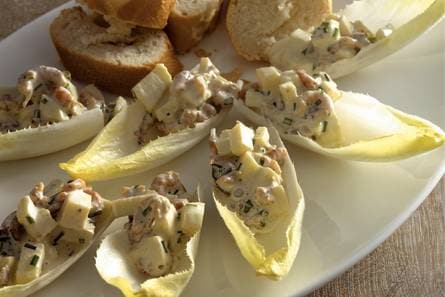 Witlof met garnalensalade