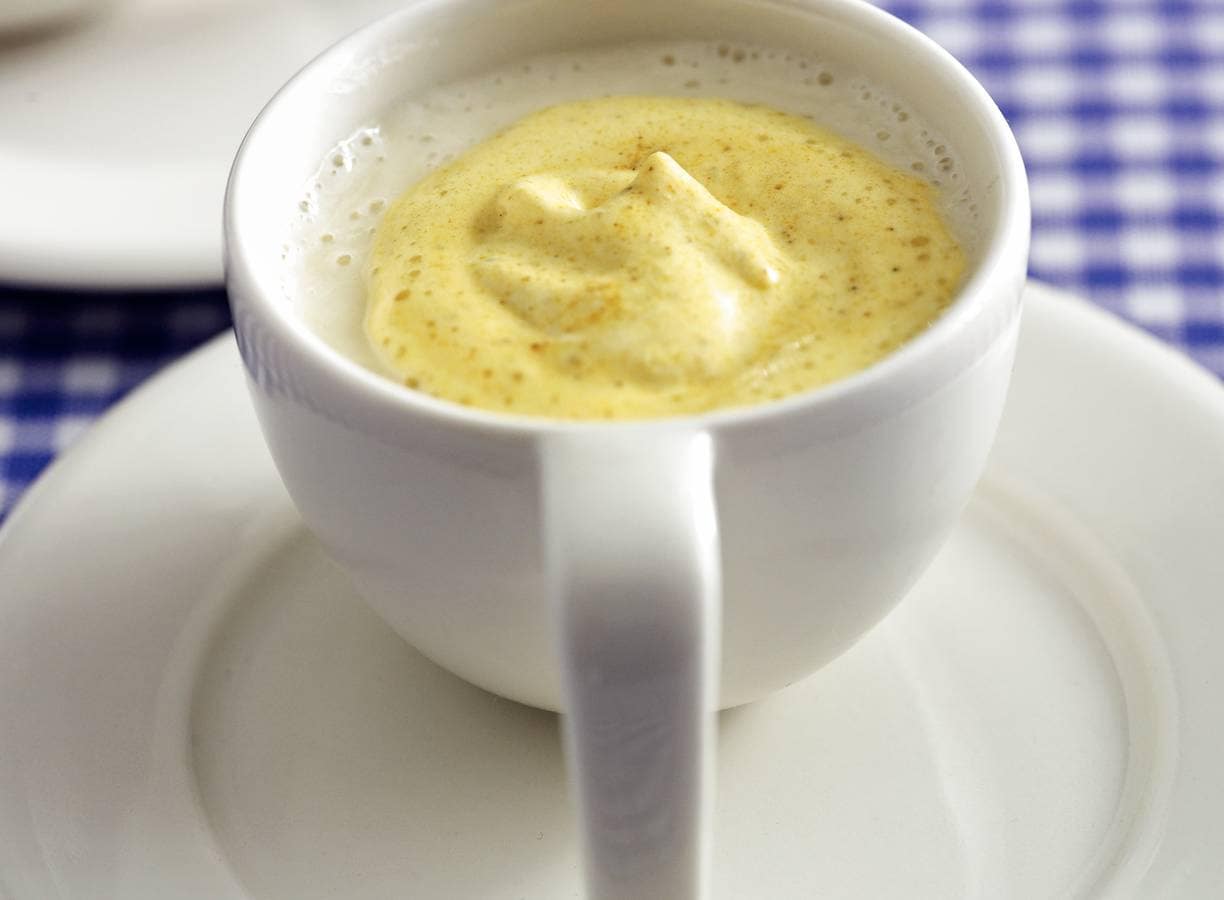 Bloemkoolcappuccino met kerrieroom