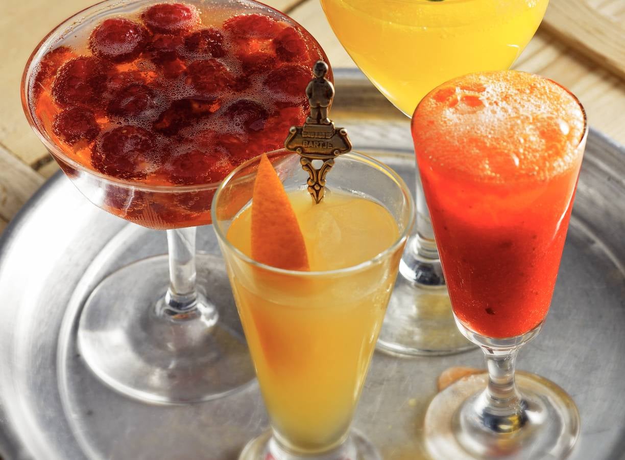 Aardbeien-gembercocktail