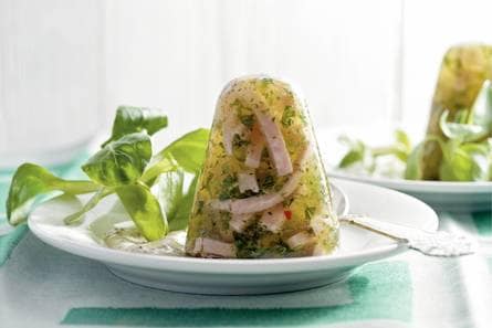 Per­sil­la­de van ham met mos­terd­saus