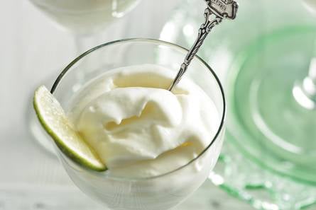 Syllabub van limoen en gember