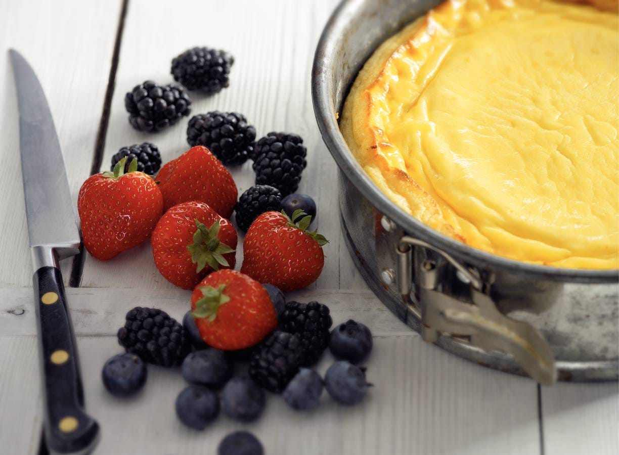 Zomerse cheesecake met rood fruit