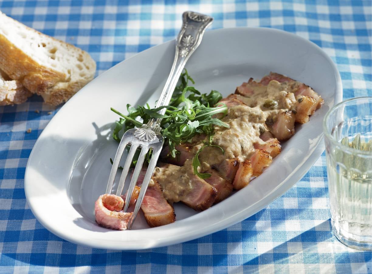 Vitello tonnato van gegrilde kalfsentrecote