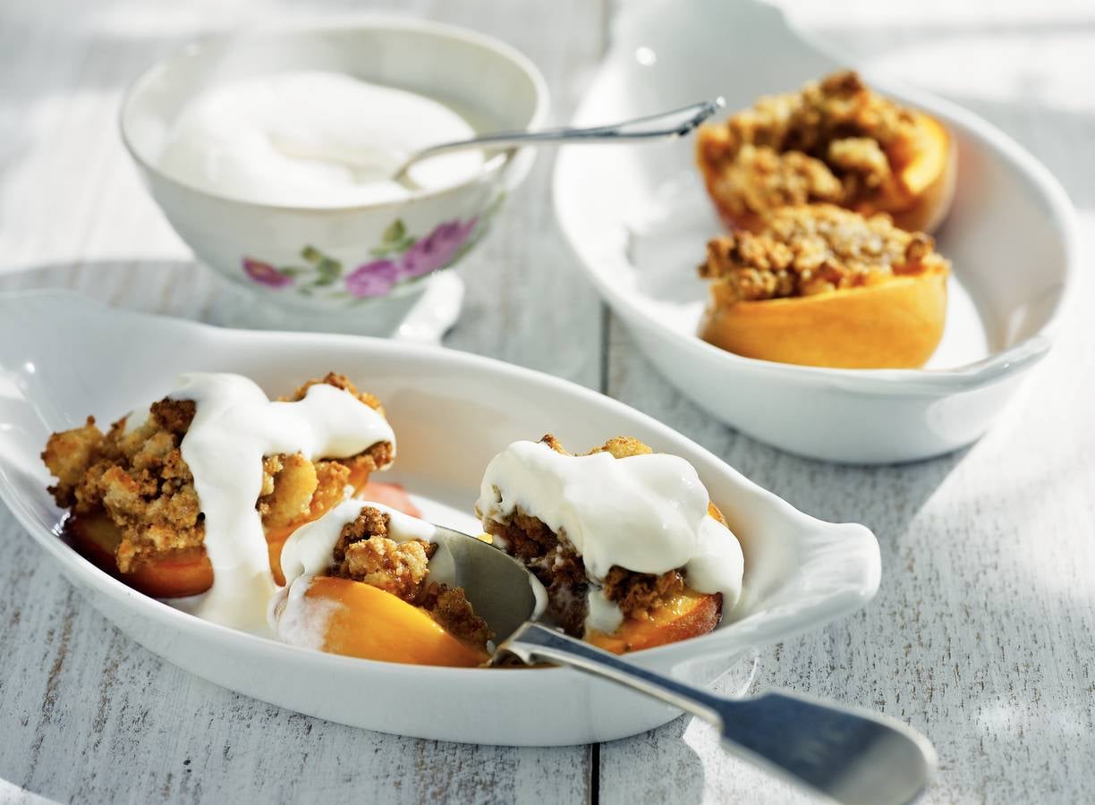Perziken met amaretti