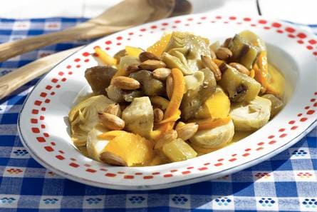 Salade van artisjok met honing