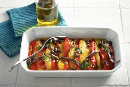 Salade van geroosterde paprika