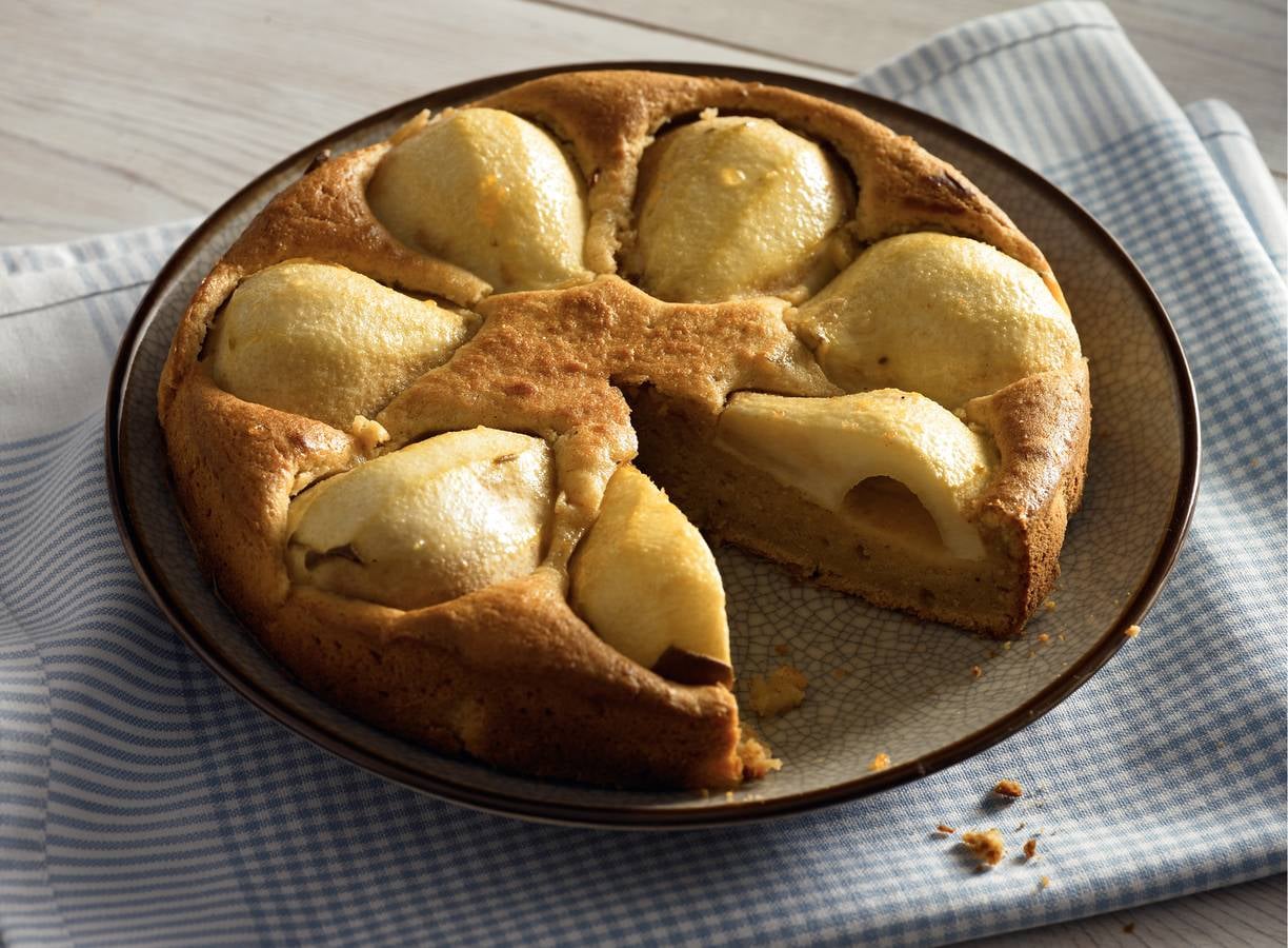 Speculaastaart met peer
