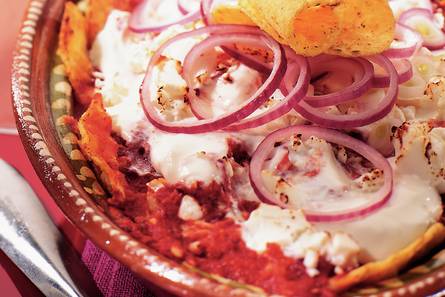 Nacho's in tomatensaus