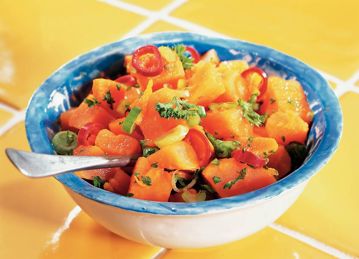 Salsa van zoete aardappelen
