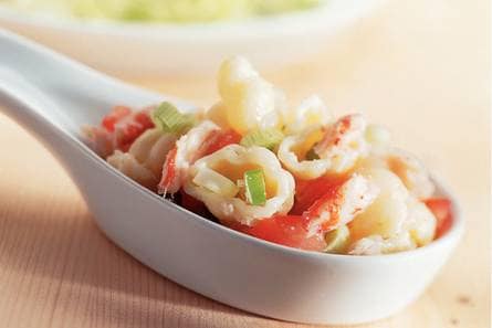 Pasta met romige krab