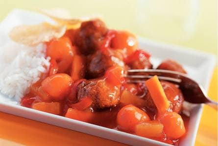 Vegetarische babi pangang met worteltjes
