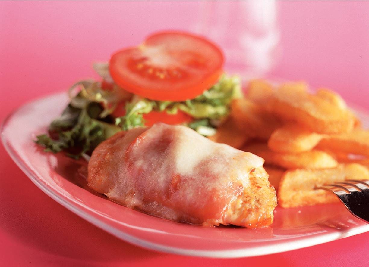 Kip met mozzarella