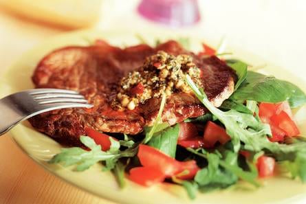 Voorjaarssalade met entrecote