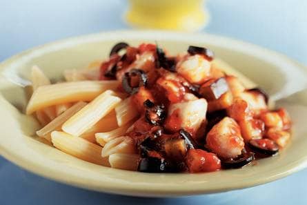 Penne met provençaalse kabeljauw