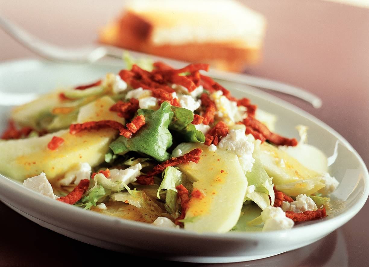 Salade met geitenkaas
