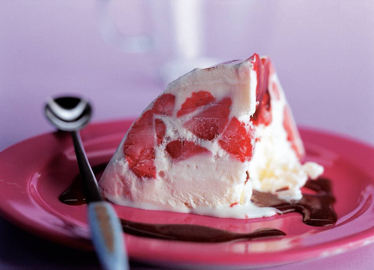 Aardbeien dame blanche