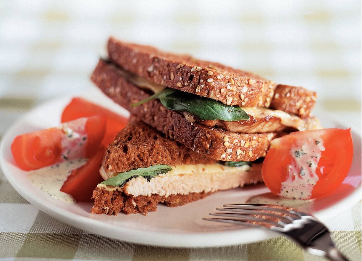 Schnitzelsandwich met kaas