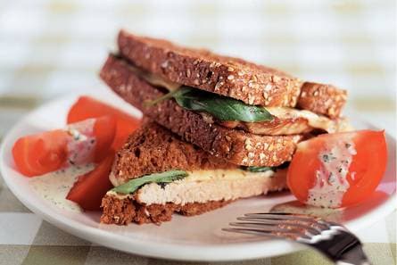 Schnitzelsandwich met kaas