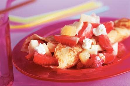 Romige fruitpannenkoeken