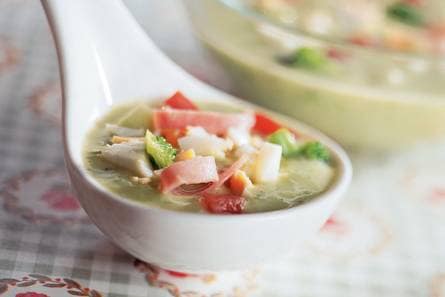 Broccolisoep met ham