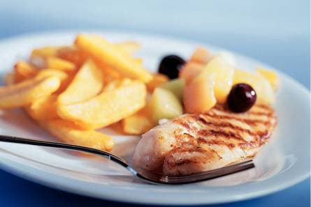 Roodbaarsfilet met fruit