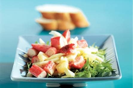 Frisse salade met surimi