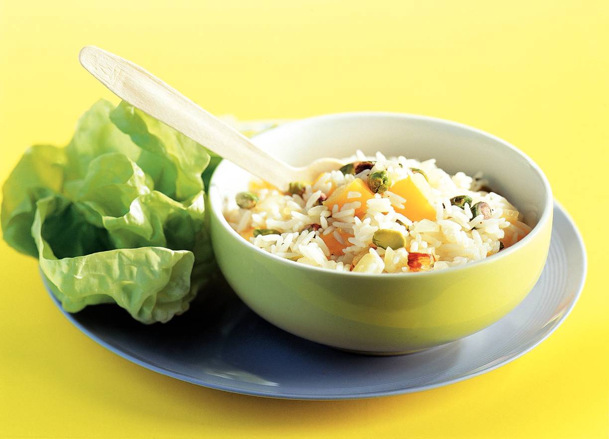 Rijst met pistachenoten