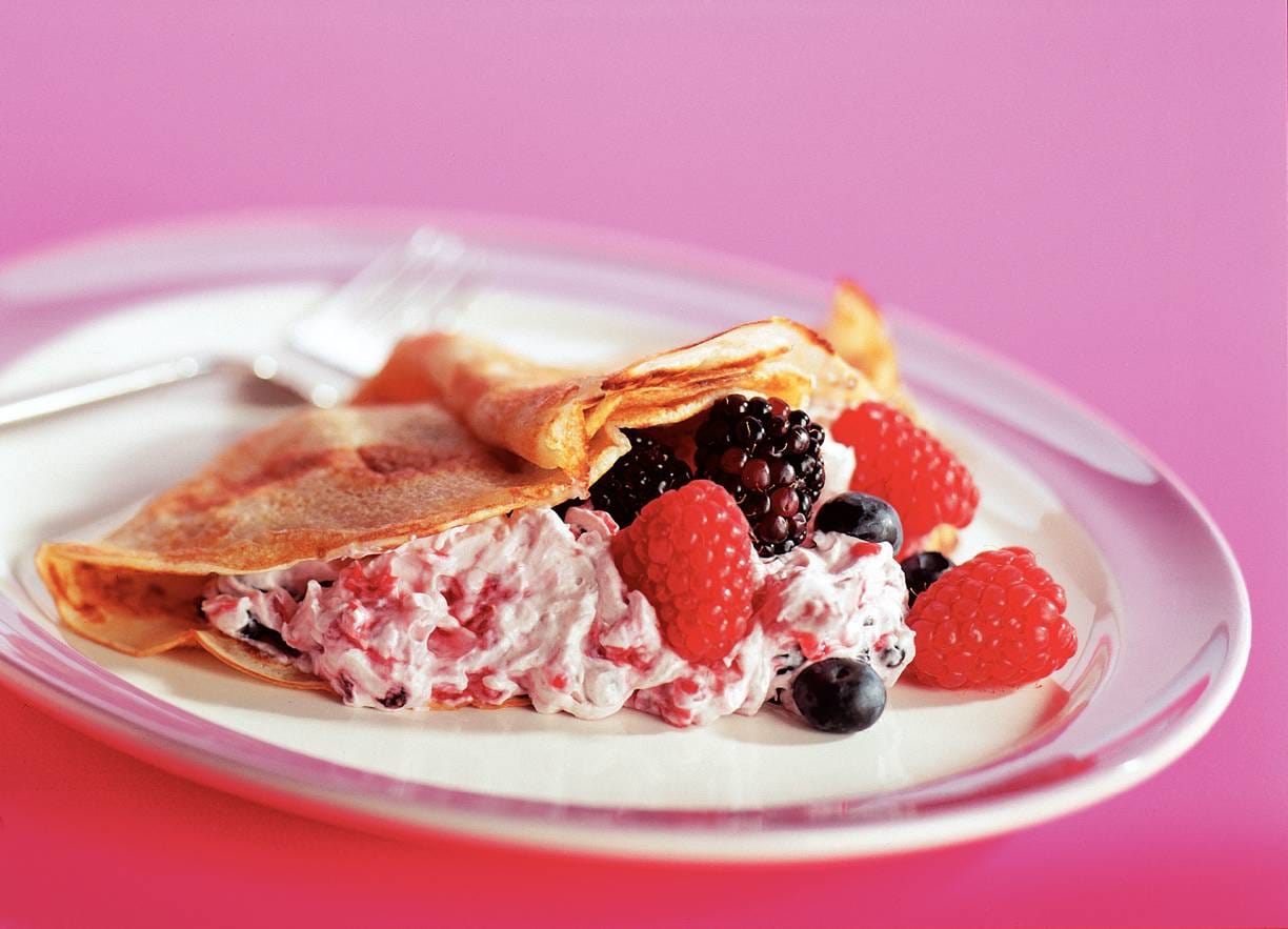 Pannenkoek met bosvruchten