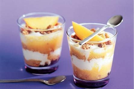 Kwark met nectarine