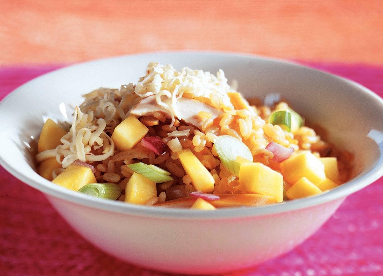 Risottorijst met kip en mango