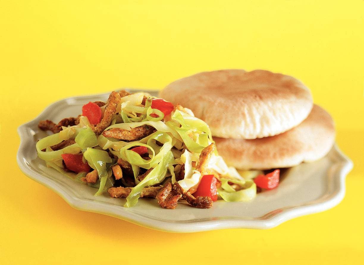 Broodje shoarma met spitskool
